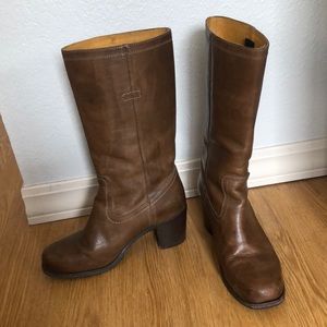 Frye boots tan boots